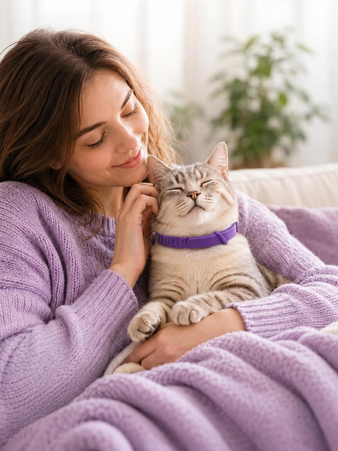 PurrCalm- Pet Calming Collars Fit for Cats, Kittens & Small Dogs
